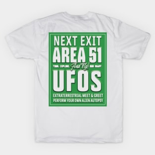 AREA 51 HIGHWAY SIGN T-Shirt